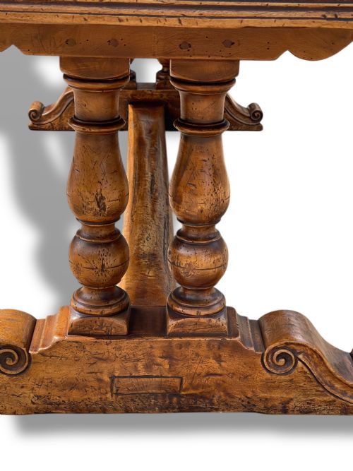 18TH CENTURY STYLE WALNUT REFECTORY TABLE - ADDITIONAL PHOTO 14
