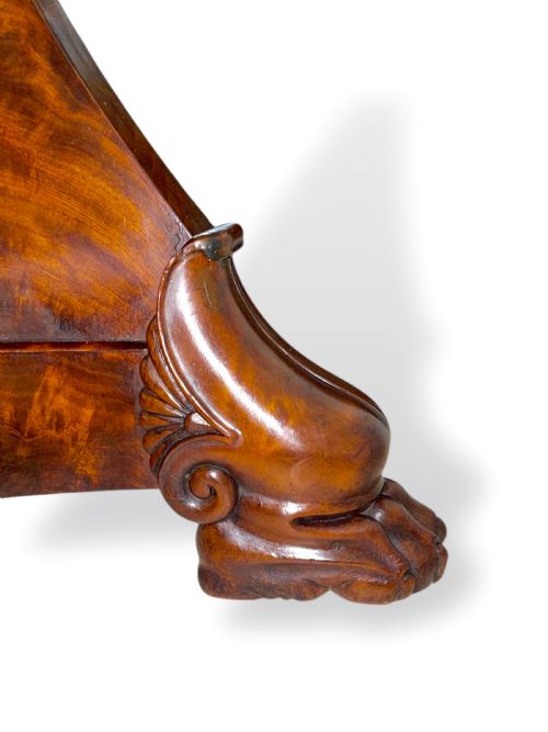 19TH CENTURY FRENCH MAHOGANY TRIFORM BASE GUERIDON - ADDITIONAL PHOTO 8