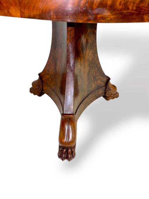 19TH CENTURY FRENCH MAHOGANY TRIFORM BASE GUERIDON - ADDITIONAL PHOTO 10