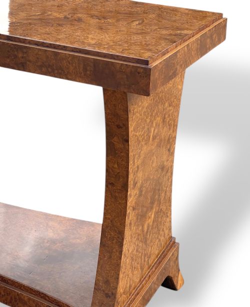 BURR WALNUT ART DECO TABLE - ADDITIONAL PHOTO 8