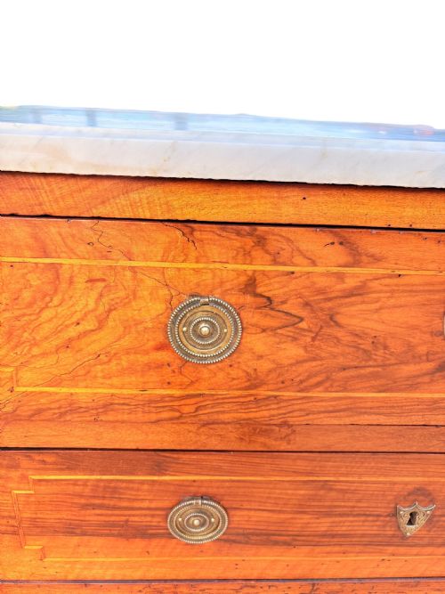 FRENCH 18TH CENTURY MARBLE TOP COMMODE - ADDITIONAL PHOTO 9