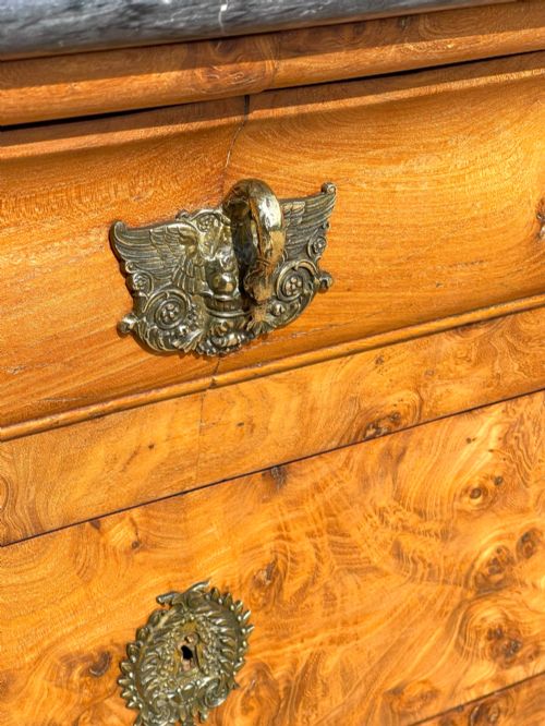 BURR ASH LOUIS PHILIPPE COMMODE - ADDITIONAL PHOTO 2