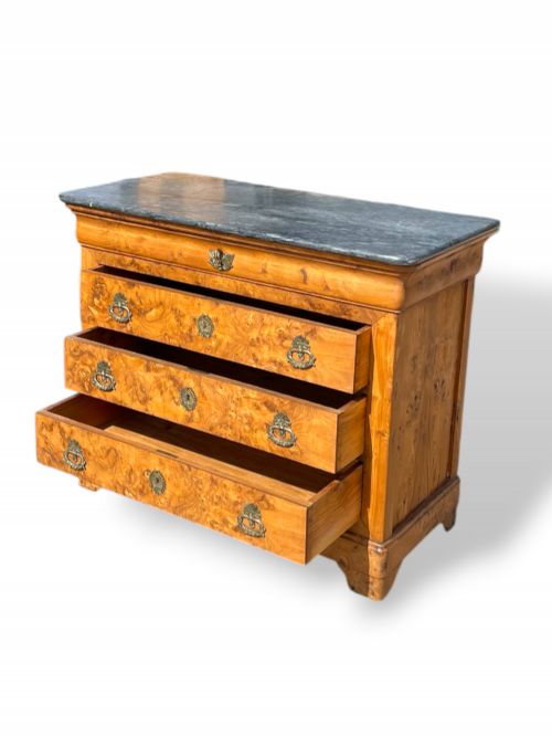 BURR ASH LOUIS PHILIPPE COMMODE - ADDITIONAL PHOTO 9