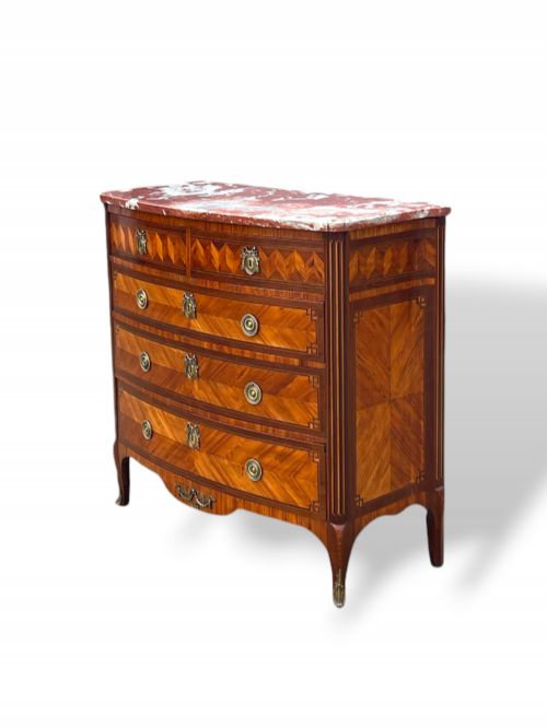 19TH CENTURY FRENCH COMMODE WITH PARQUETRY INLAY - ADDITIONAL PHOTO 1