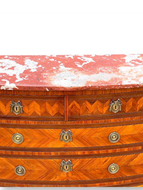 19TH CENTURY FRENCH COMMODE WITH PARQUETRY INLAY - ADDITIONAL PHOTO 6