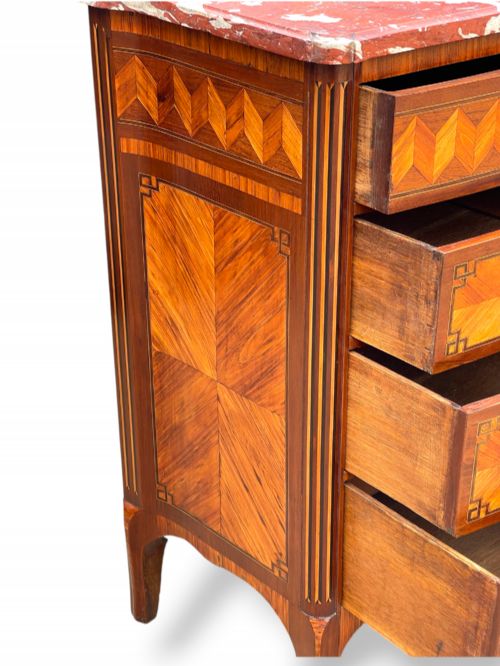 19TH CENTURY FRENCH COMMODE WITH PARQUETRY INLAY - ADDITIONAL PHOTO 11