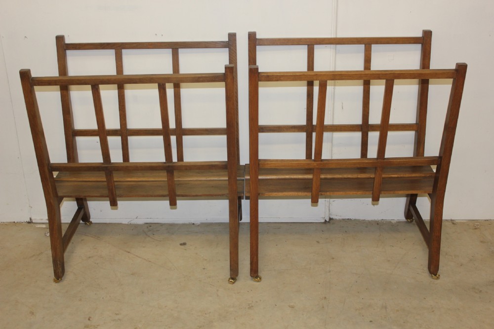 A pair of folio stands magazine stands  View III
