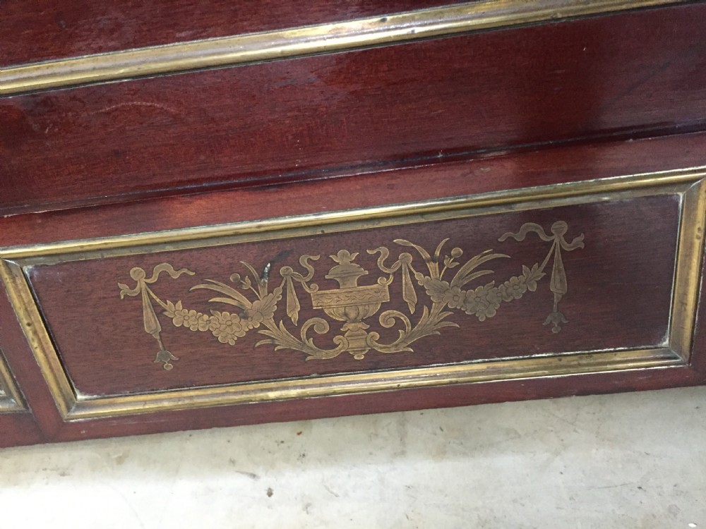 king size mahogany and brass bed  View V