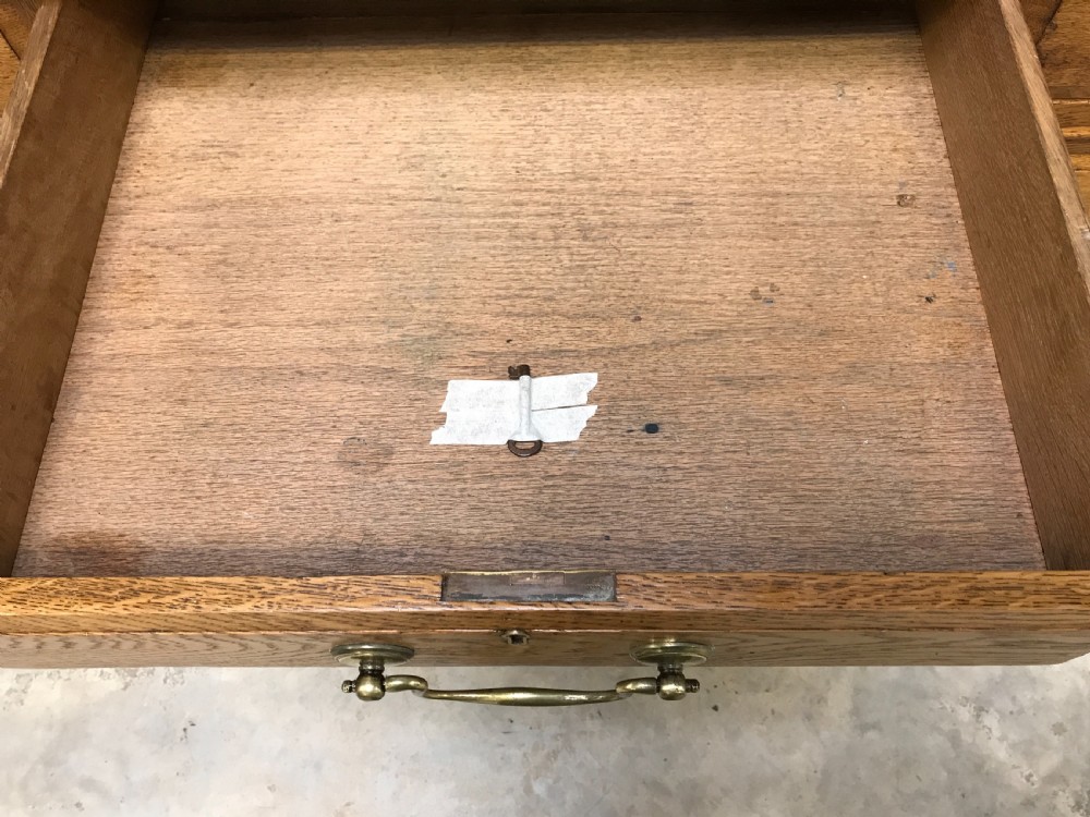 oak pedestal desk  View V