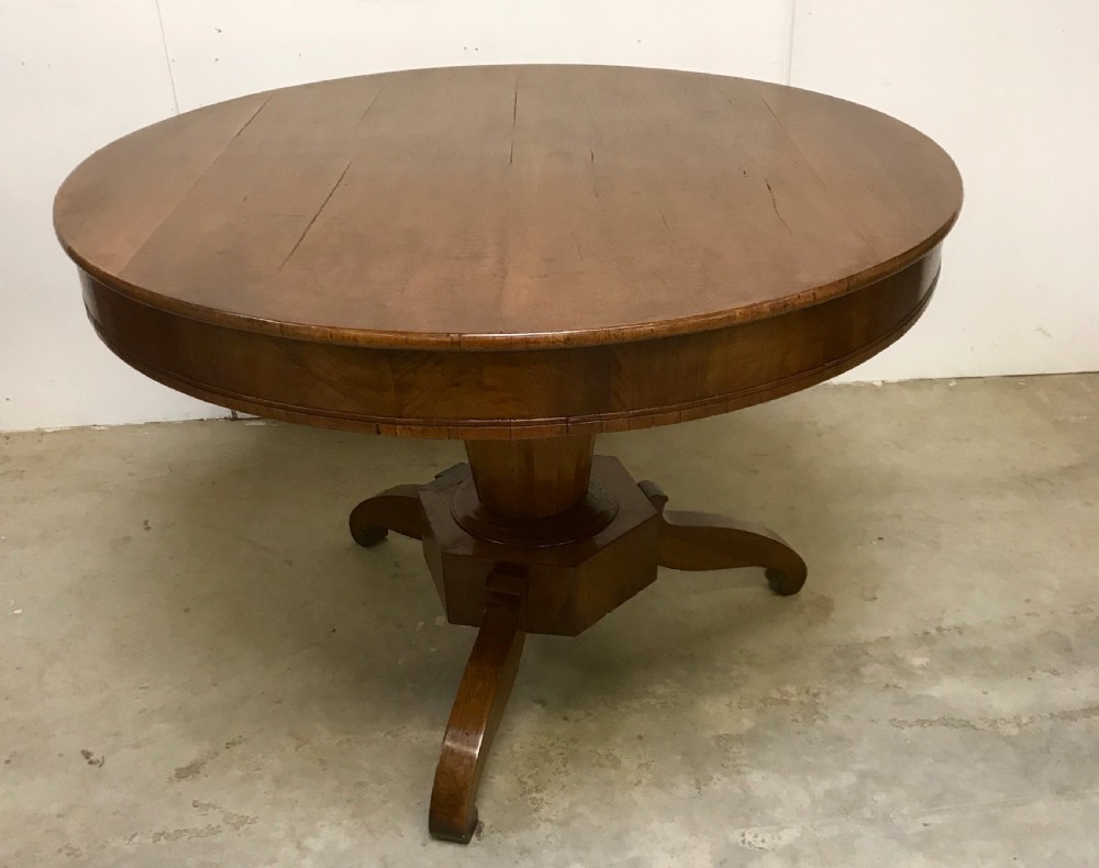 Walnut round table