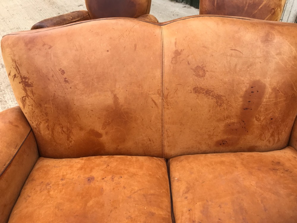 leather sofa moustache style View IV