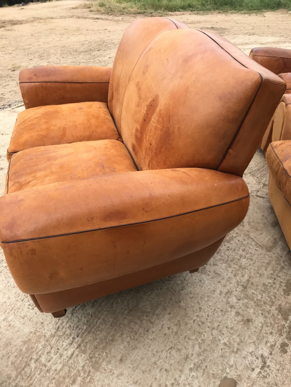 leather sofa moustache style View V