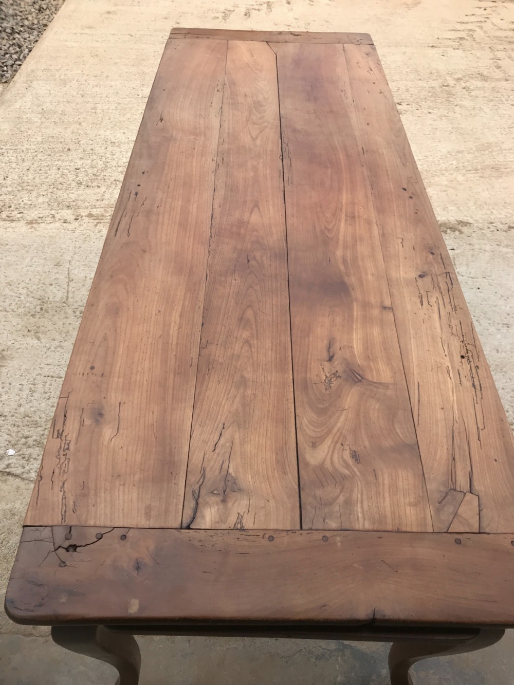 Cherry wood farm house table View II