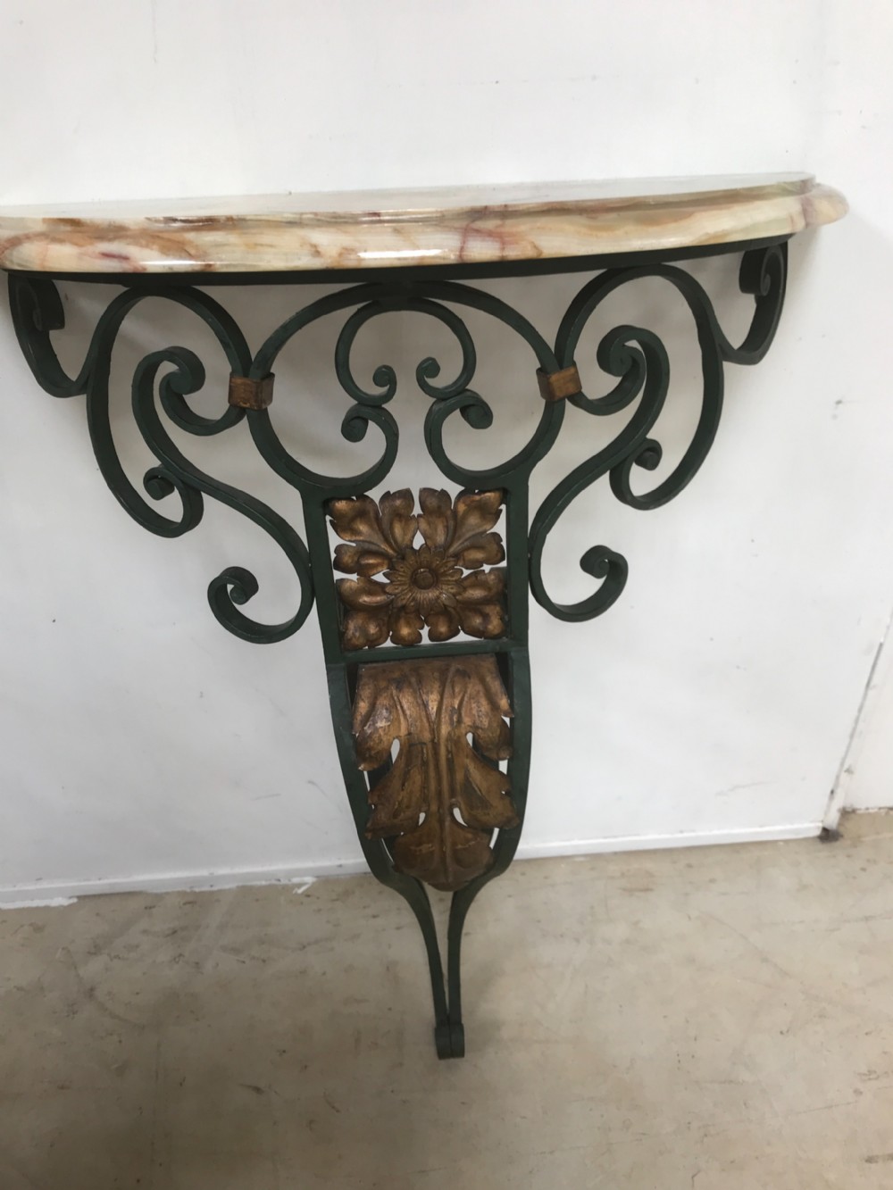Pair of wall mounted console tables  View II