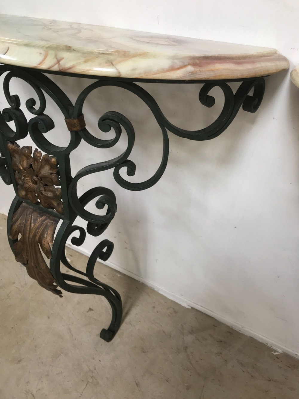 Pair of wall mounted console tables  View VII