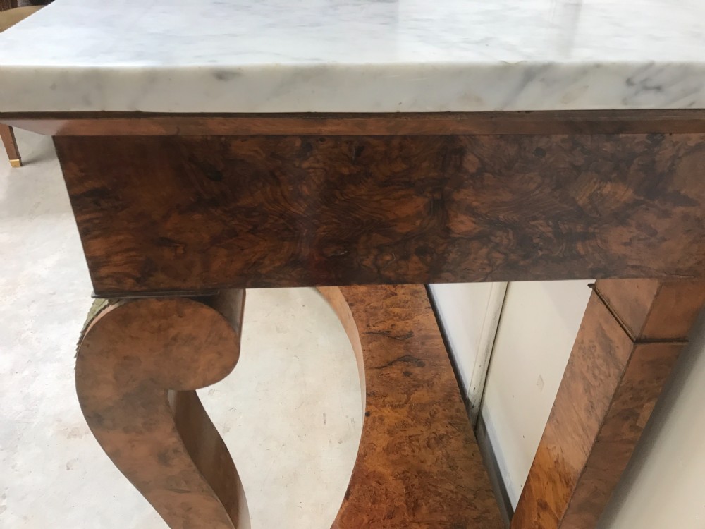 Fine walnut console table  View II