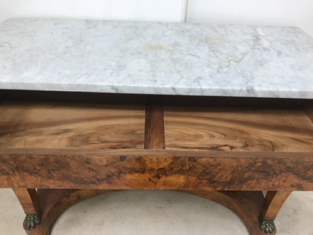 Fine walnut console table  View III