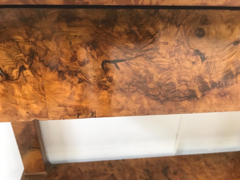 Fine walnut console table  View VII