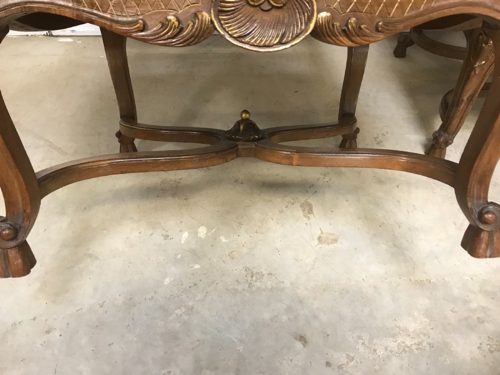 A Pair of french walnut armchairs  View VI