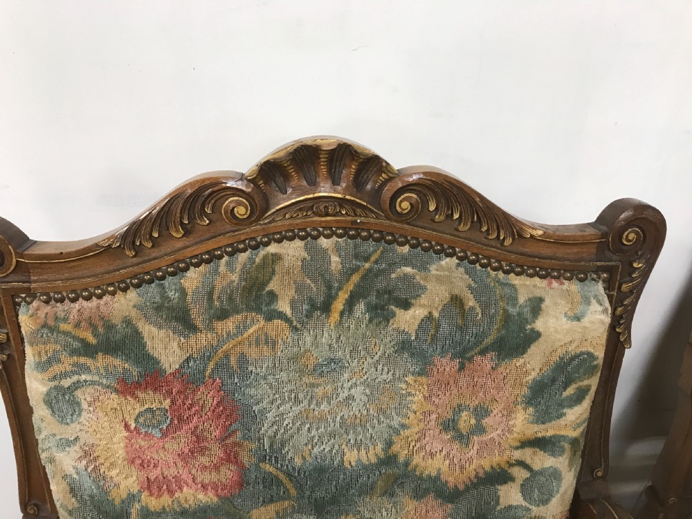 A Pair of french walnut armchairs  View VIII