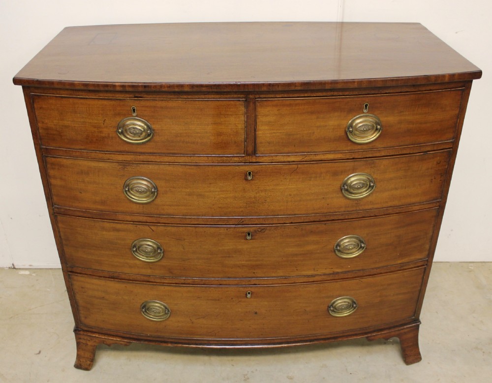 Early !9 th cent mahogany chest of drawers