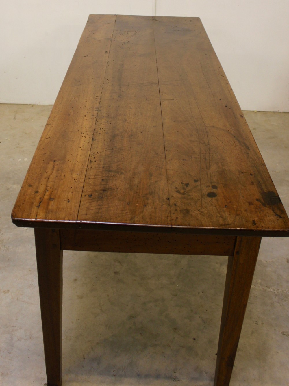 Antique french farmhouse table in walnut 
