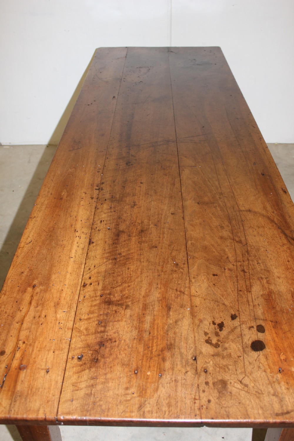 Antique french farmhouse table in walnut  View III