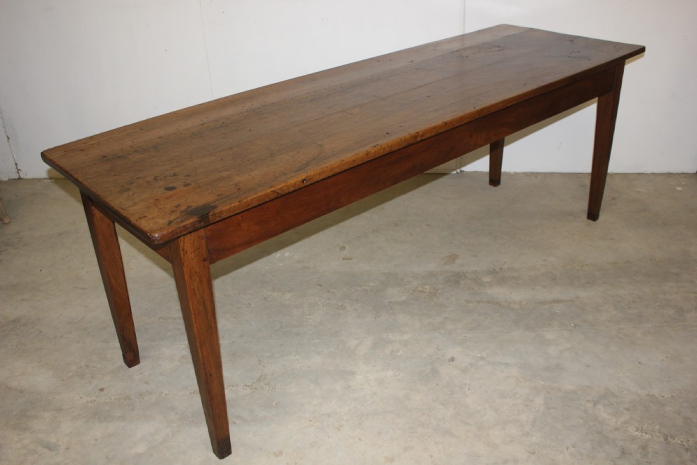 Antique french farmhouse table in walnut  View IV