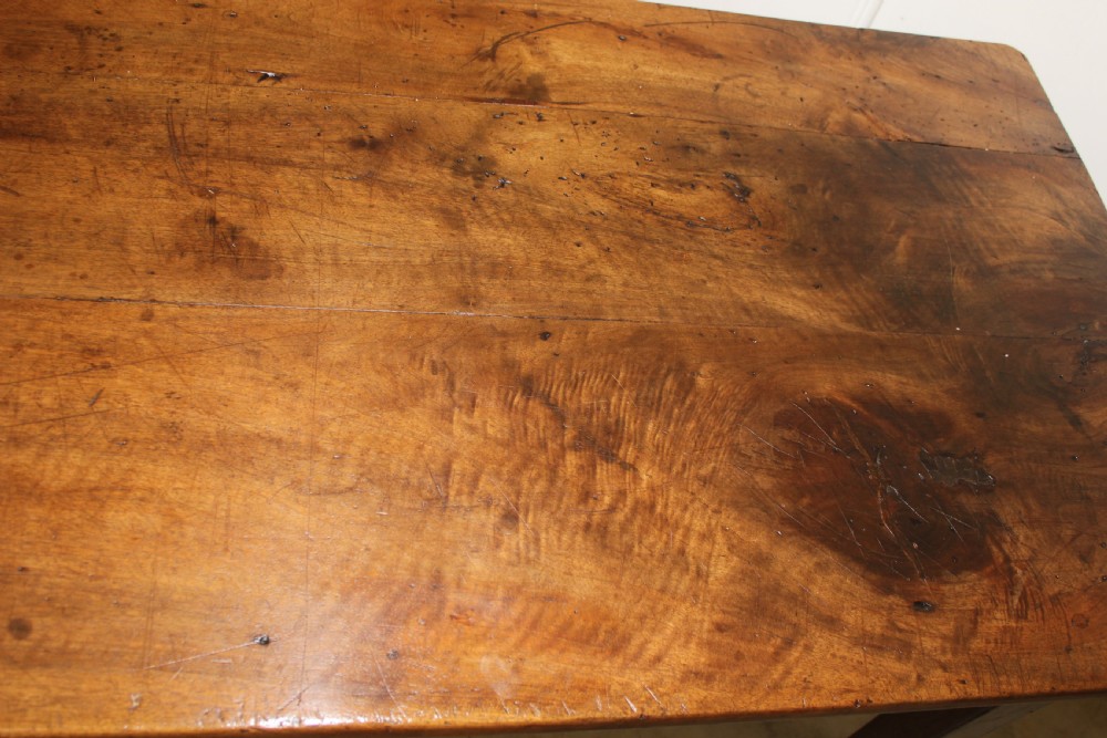 Antique french farmhouse table in walnut  View V