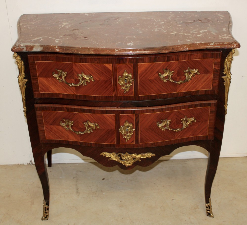 Kingwood marble top commode 