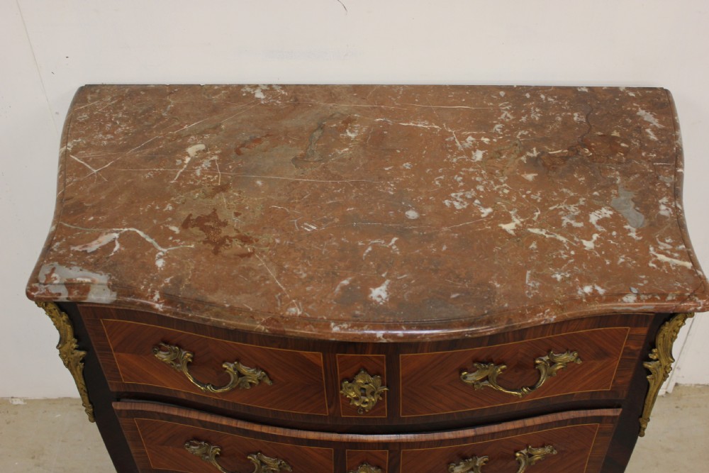 Kingwood marble top commode  View II