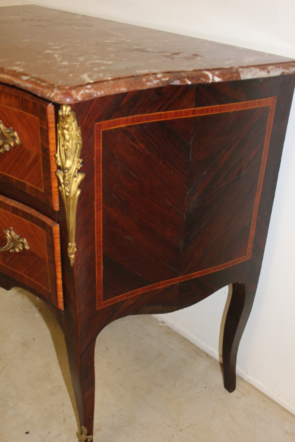 Kingwood marble top commode  View IV