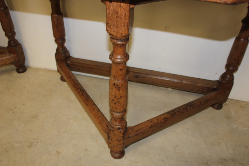 Pair of Oak Console Tables View V
