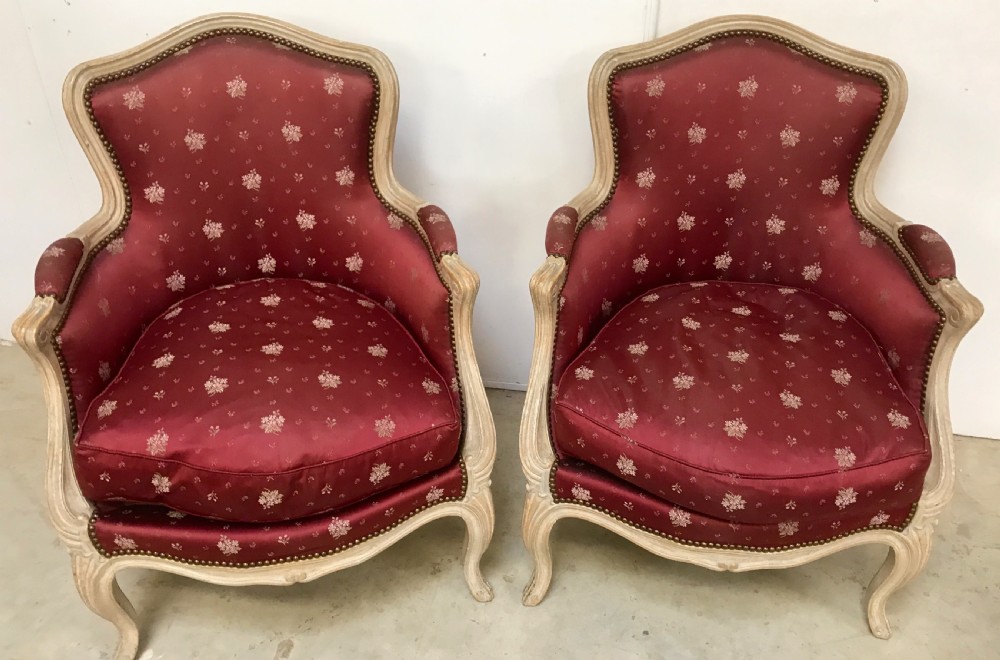 Pair of French armchairs