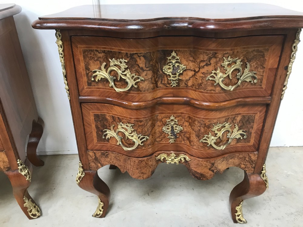Pair of Walnut commodes chests  View II
