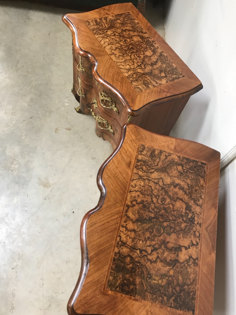 Pair of Walnut commodes chests  View XIII