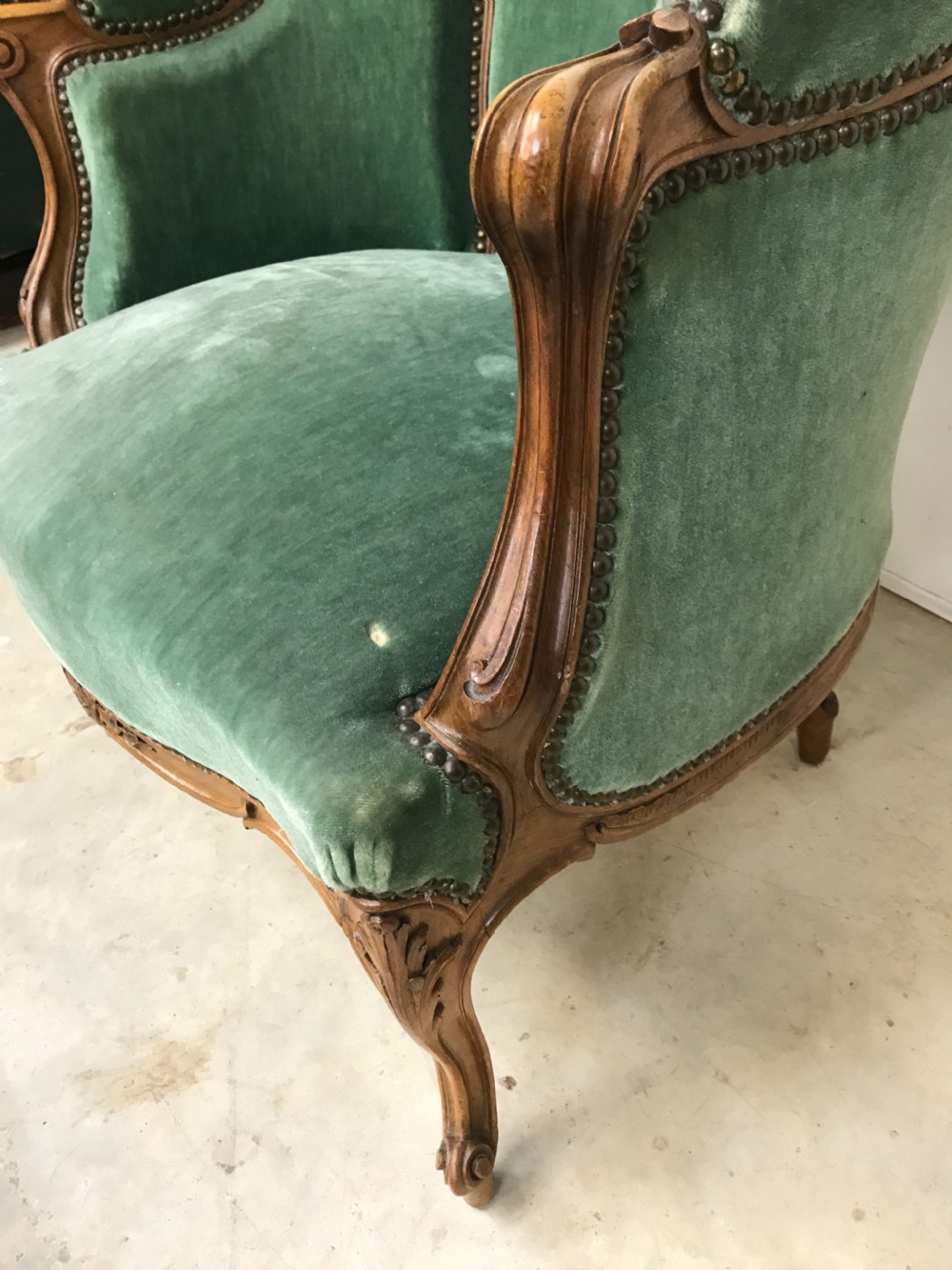 French walnut armchair  View II