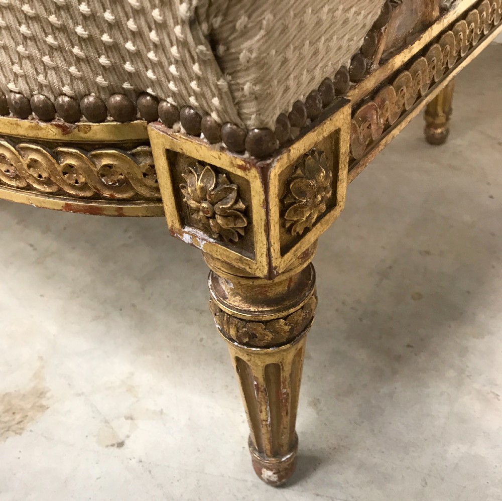 A Pair of French Gilt Armchairs View III