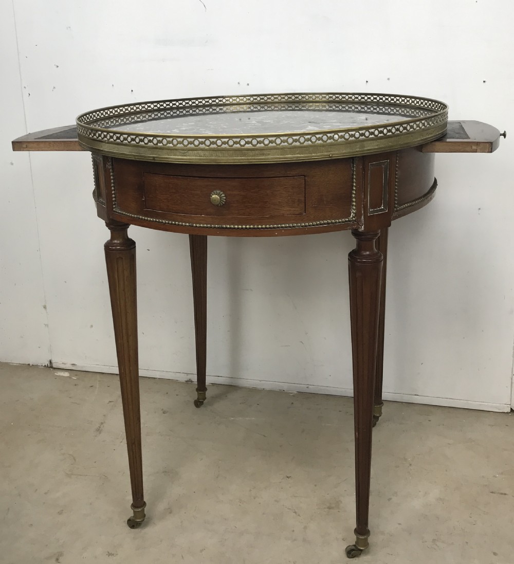 French Marble Top Table View II