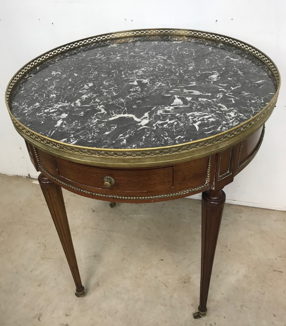 French Marble Top Table View III