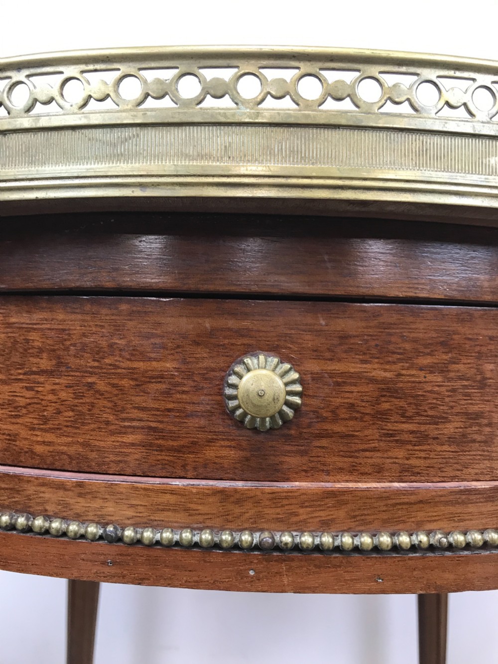 French Marble Top Table View IV