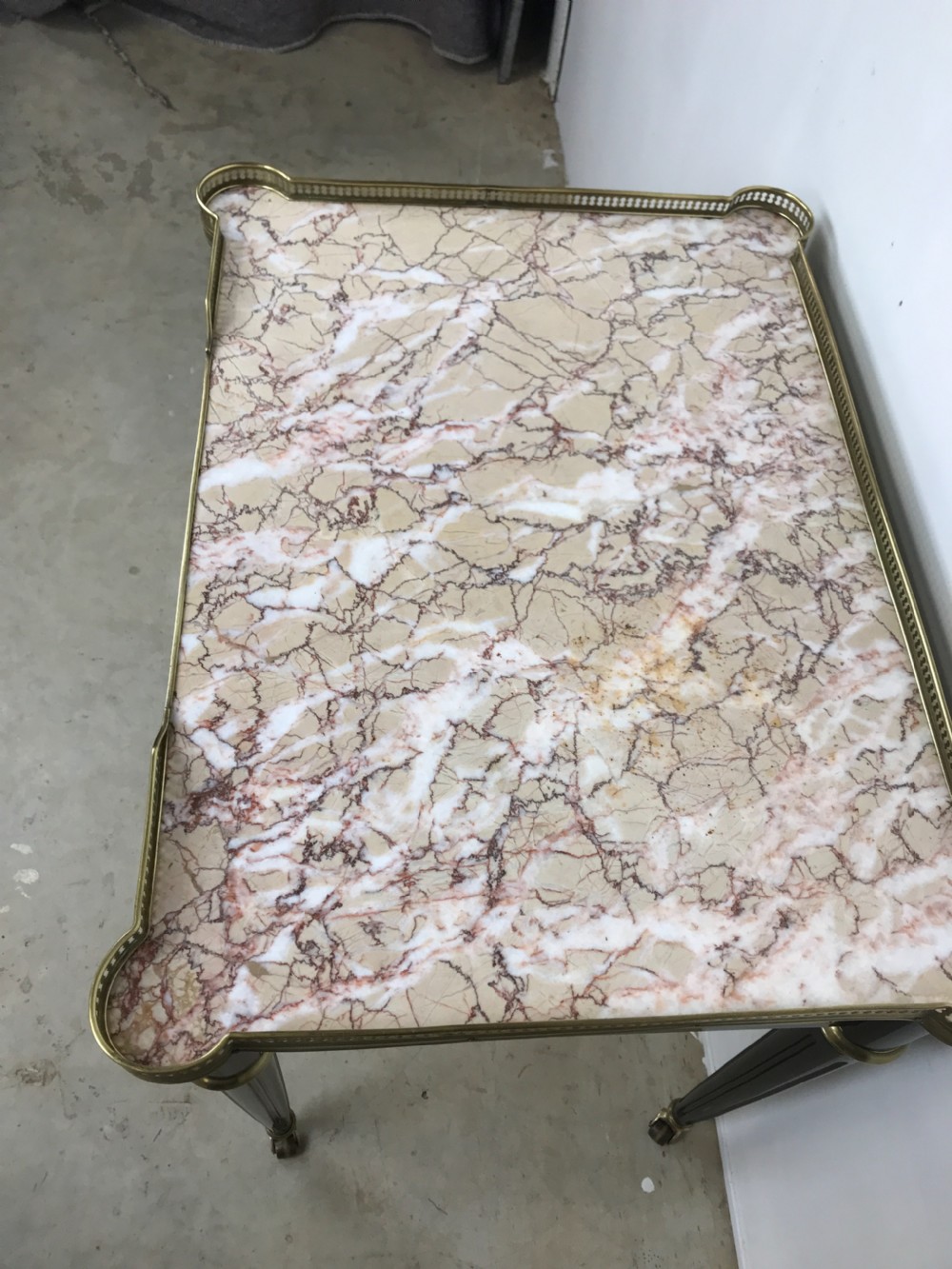 Empire style marble top table  View III