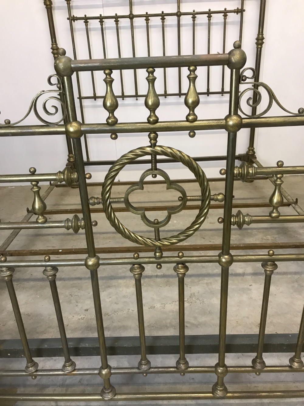 king size brass bed  View II