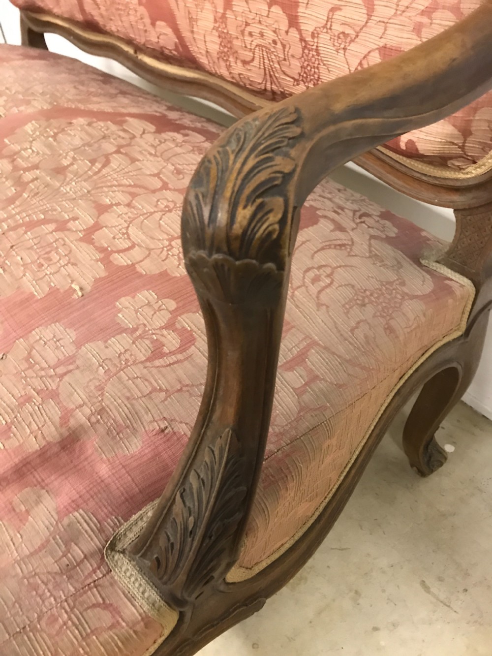 French walnut sofa  View IV