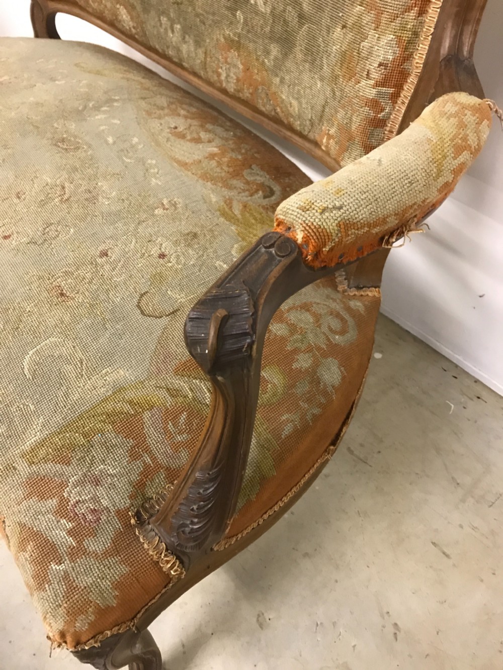 French tapestry sofa View VII