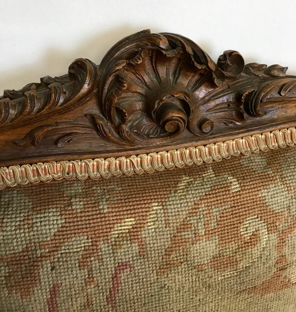 French Tapestry Wingback Armchair View VII