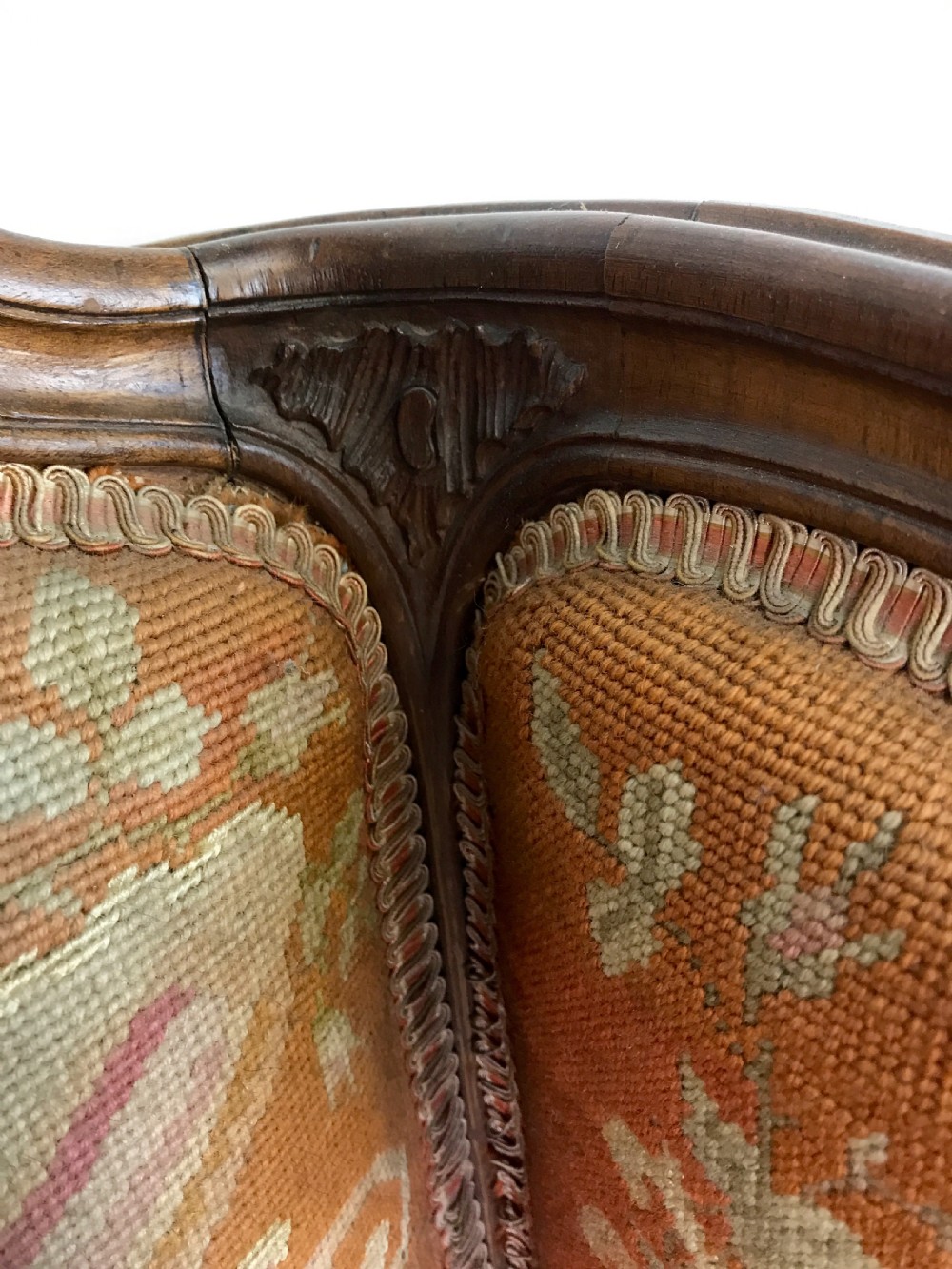 French Tapestry Wingback Armchair View VIII