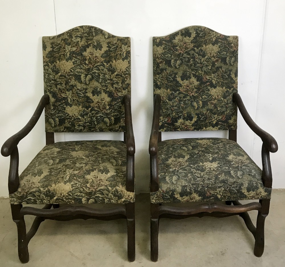Pair of Leg of Mutton Armchairs
