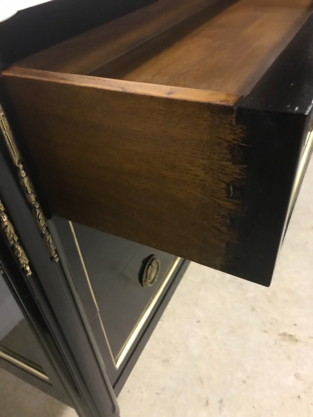 Pair Of French Ebonized Commodes  View III