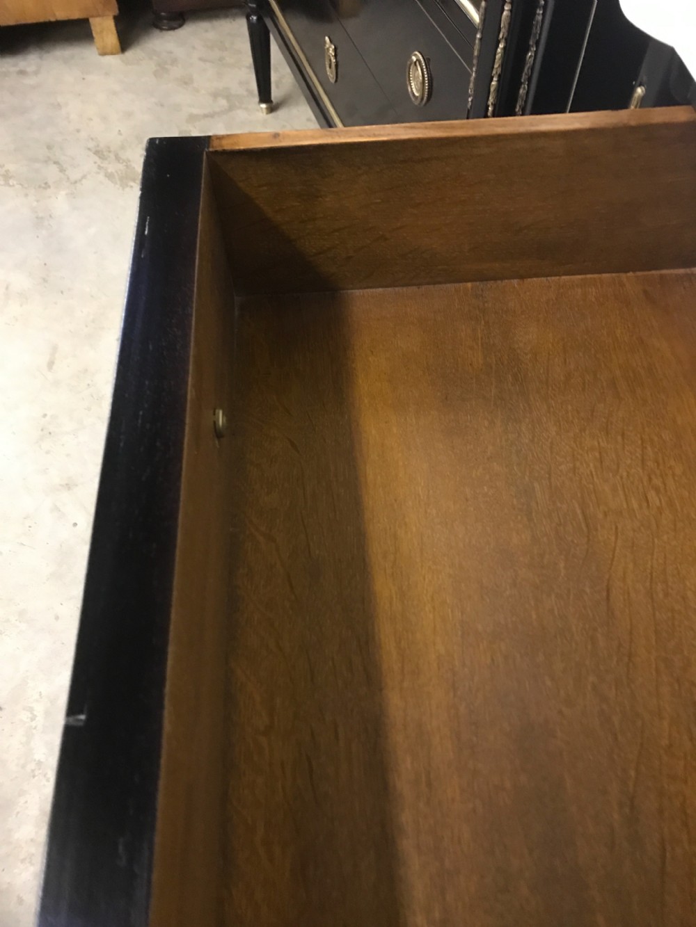 Pair Of French Ebonized Commodes  View VI